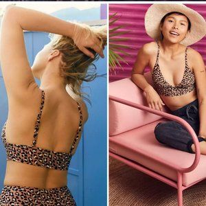 Aerie Leopard Bikini top